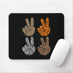 Süßes Friedenszeichen Tierprint Kleinkind Jungen R Mousepad