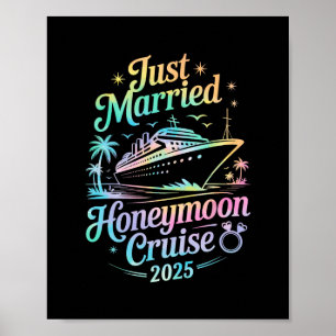 Süßes Frisch Vermähltes Honeymoon Kreuzfahrt 2025 Poster