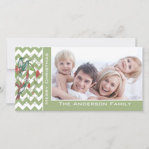 Süßes Frohe Weihnachten Kolibris Chevron Muster