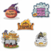 Süßes Frohes Halloween  Aufkleber (Vorderseite)