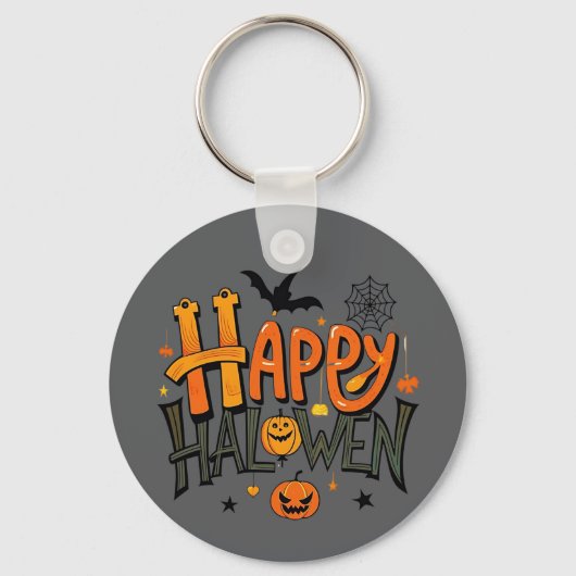 Süßes Frohes Halloween  Schlüsselanhänger (Vorderseite)