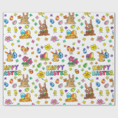 Süßes Frohes Ostern Geschenkpapier (Flach)