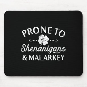 Süßes Frohes St Patricks Day Anfällig für Schabern Mousepad
