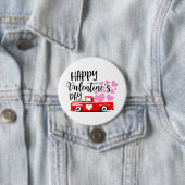 Süßes Frohes Valentinstag Land-LKW Button (Beispiel)