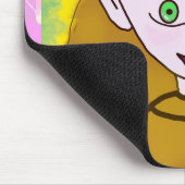 Süßes Fröhliches Pink Mousepad (Ecke)