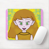 Süßes Fröhliches Pink Mousepad (Mit Mouse)