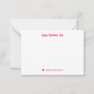 Süßes Frosch-Cartoon-Herz-Muster Valentinstag Mitteilungskarte