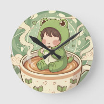 Süßes Frosch-Coffee-Tale-Design
