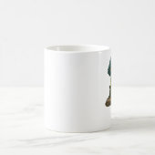 Süßes Froschmädchen mit Laterne auf Pilz Kaffeetasse (Mittel)