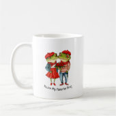 Süßes Froschpärchen Kaffeetasse (Links)