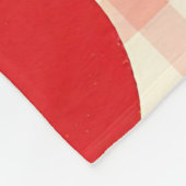 Süßes Frucht-Gingham-Muster Fleecedecke (Ecke)