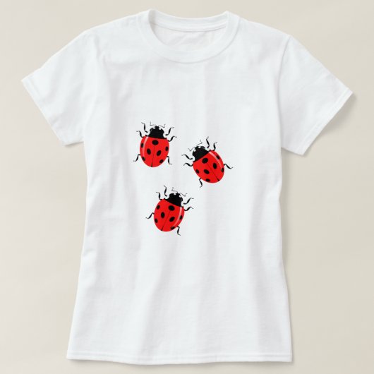 Süßes Frühling Marienkäfer T-Shirt (Design vorne)
