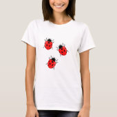 Süßes Frühling Marienkäfer T-Shirt (Vorderseite)