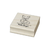 Süßes Fuchs-Exlibris Gummistempel (Stempel)