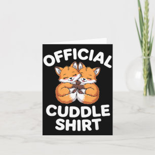 Süßes Fuchs-Knuddelfoto-Paar Das ist mein Kuscheln Karte