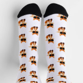 Süßes Fuchs-Muster Waldtier-Druck Socken-Design Socken (Oben)