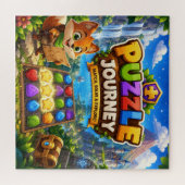 Süßes Fuchs-Puzzle-Abenteuer-Spaß-Kinder-Spiel-Kun Puzzle (Horizontal)