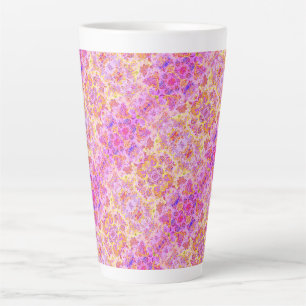 Süßes Fuchsien-Traumgarten-Muster Milchtasse