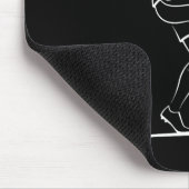 Süßes Fußball Mädchen Valentinstag Design Herz Lie Mousepad (Ecke)