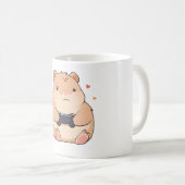 Süßes Gamer-Capybara Kawaii-Design Kaffeetasse (VorderseiteRechts)