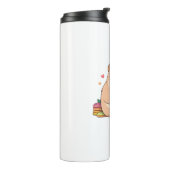 Süßes Gamer-Capybara Kawaii-Design Thermosbecher (Nach links gedreht)
