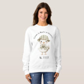 Süßes Gänse-Lehrer-Sweatshirt Sweatshirt (Vorne ganz)