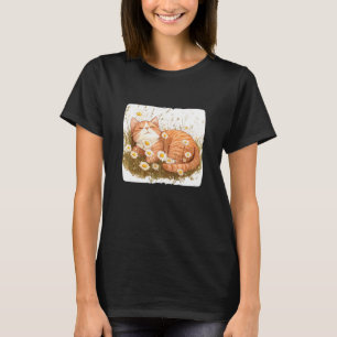 Süßes Gänseblümchen-Katzenkostüm mit Blumen T-Shirt