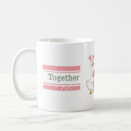 Süßes Gänsepaar-Tasse Zusammen Forever-Geschenk Kaffeetasse