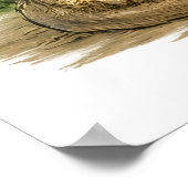 Süßes Gartemädchen beim Ernten von Gemüse Kunst Poster (Ecke)