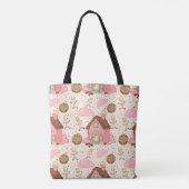 Süßes Gartenmuster-Design Tasche (Rückseite)