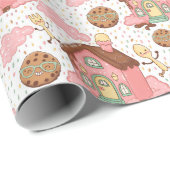 Süßes Gartenmuster Geschenkpapier (Rolleneckpunkt)