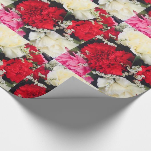 Süßes Gartennelken-Packpapier Geschenkpapier (Ecke)