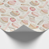 Süßes Gebäck nach Muster Geschenkpapier (Ecke)