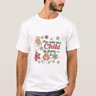 Süßes Geburtsszenen- und Engel-Shirt T-Shirt