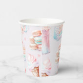 Süßes Geburtstagsparty mit Nudelcreme Pappbecher (Rechts)