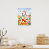 Süßes Geburtstagspferd Poster – Traumhafte Wasserf (Küche)