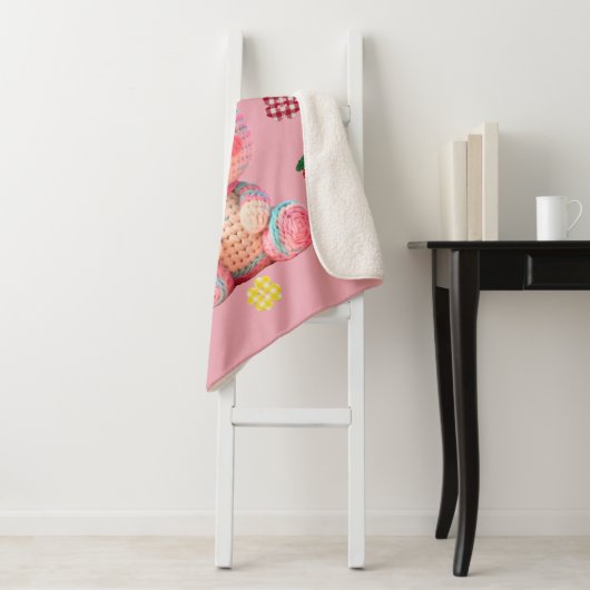 Süßes gehäkeltes Kaninchen Sherpadecke (Beispiel)