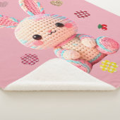 Süßes gehäkeltes Kaninchen Sherpadecke (3/4)