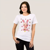 Süßes gehäkeltes Kaninchen Tri-Blend Shirt (Vorderseite voll)