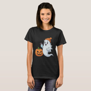 Süßes Geist- & Kürbis-Halloween-T-Shirt T-Shirt