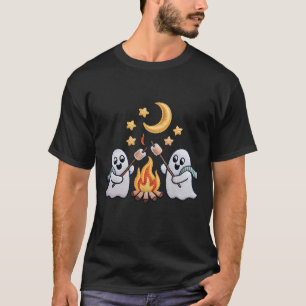Süßes Geister-Campingfeuer-Marshmallow-Halloween-S T-Shirt