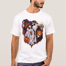 Süßes Geister-Pärchen Halloween Kostüm T-Shirt – S