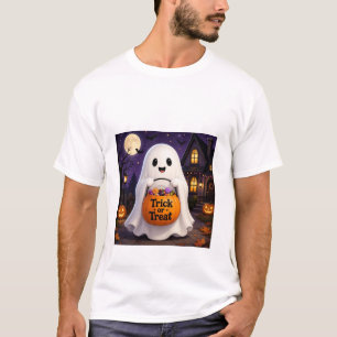 Süßes Geister-Trick-or-Treat-Halloween-Party-T-Shi T-Shirt