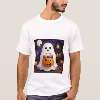 Süßes Geister-Trick-or-Treat-Halloween-Party-T-Shi T-Shirt
