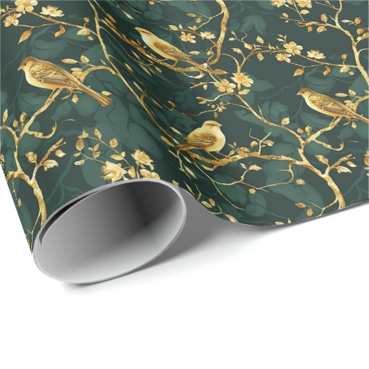 Süßes, gekacheltes Vogel-Muster Geschenkpapier (Rolleneckpunkt)