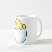 Süßes gelbes Küken im Ei Kaffeetasse (VorderseiteRechts)