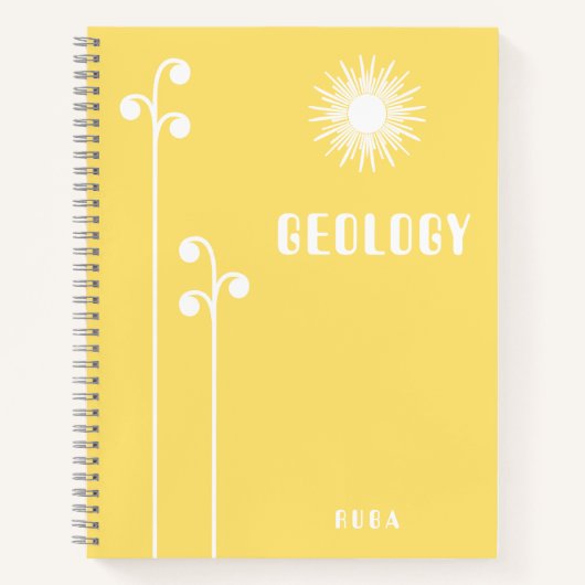 Süßes gelbes Notizbuch (Vorderseite)