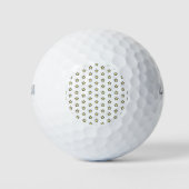 Süßes gelbes Sternenmuster Golfball (Vorderseite)