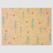 Süßes gelbes Weihnachten Seidenpapier (Vorderseite)