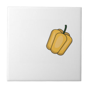 Süßes Gemüse Paprika Muster  Fliese